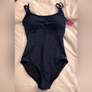 Navy Blue Women's One Piece Swimsuit